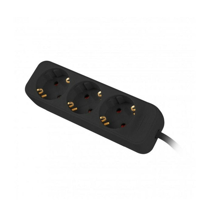 Placă de Circuit 3 Puncte de Conectare Schuko Lanberg 2500 W 1,5 m Negru