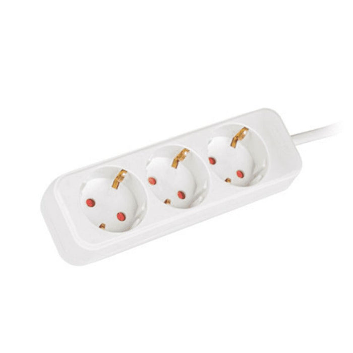 Placă de Circuit 3 Puncte de Conectare Schuko Lanberg 2500 W 1,5 m Alb