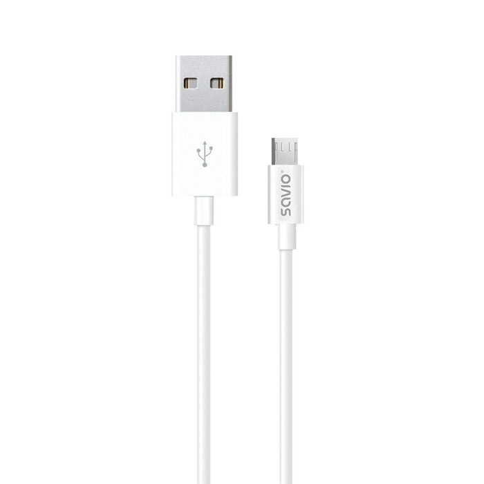 Cablu USB la micro USB Savio CL-124 Alb 2 m