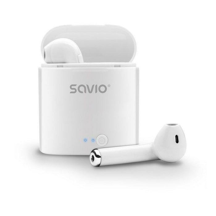 Căști in Ear Bluetooth Savio TWS-01 Alb