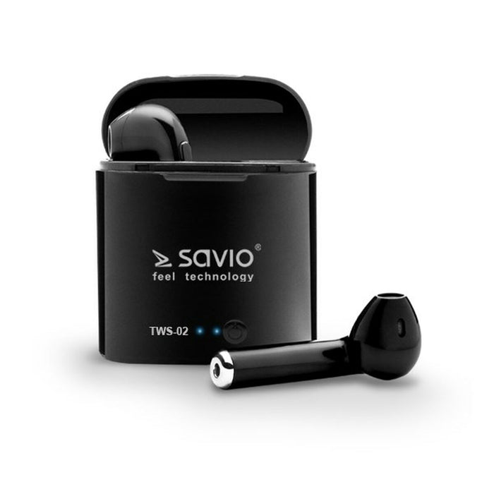 Căști in Ear Bluetooth Savio TWS-02 Negru Grafit