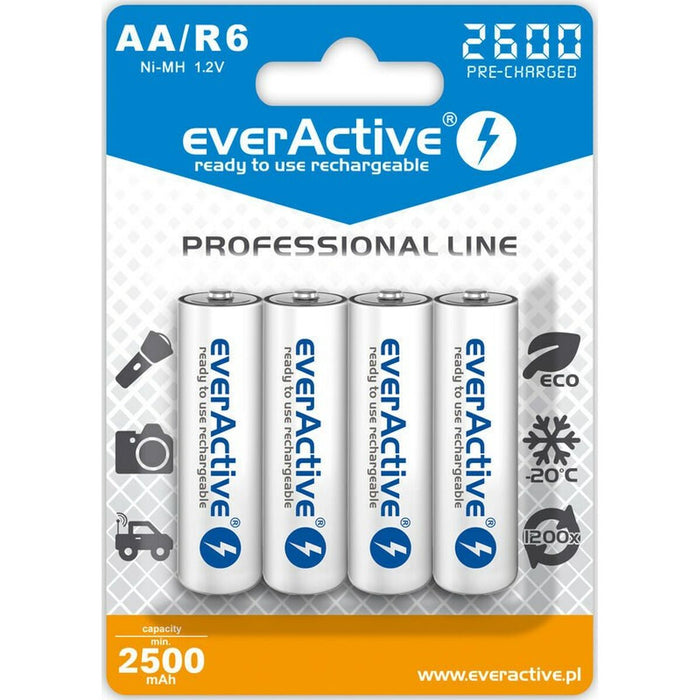 Baterii Reîncărcabile EverActive EVHRL6-2600 2500 mAh 1,2 V