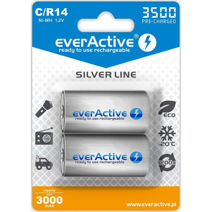 Baterii EverActive R14/C 1,2 V
