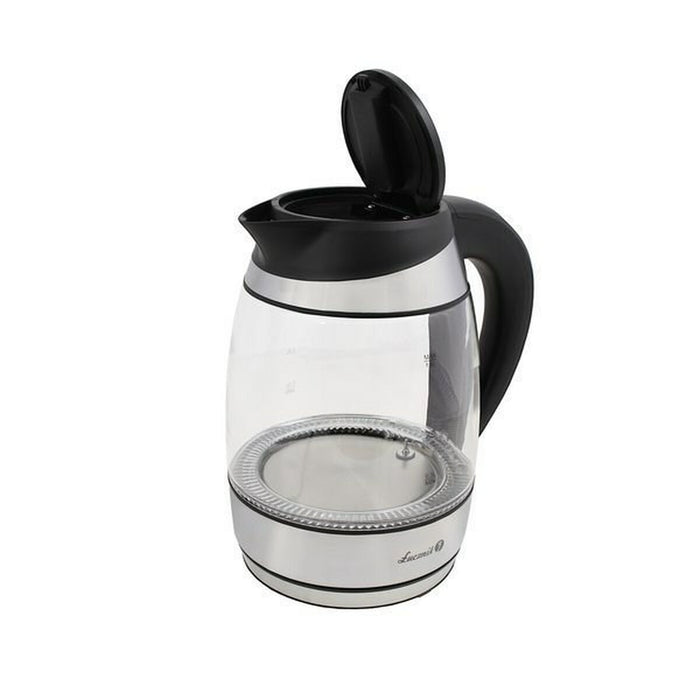 Fierbător Łucznik WK-2020 Negru Sticlă Oțel inoxidabil Plastic 2200 W 1,8 L