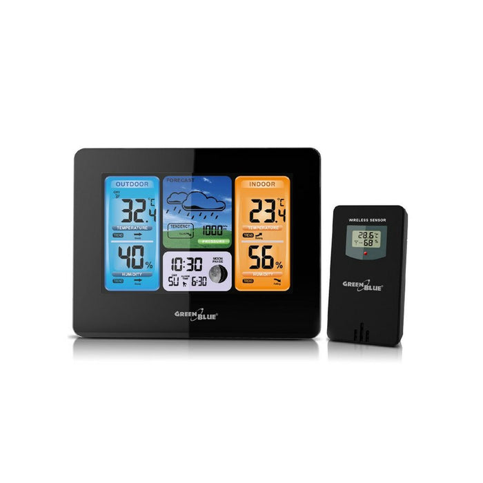Stație Meteorologică Multifuncțională Greenblue GB526 Negru Da