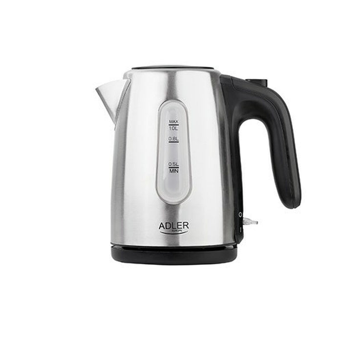 Fierbător Adler AD 1273 Negru Argintiu Riešutinė Oțel inoxidabil 1200 W 1 L
