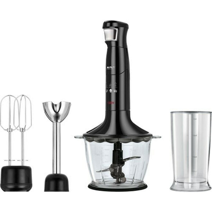 Mixer Manual Multifuncțional cu Accesorii Mpm MBL-29/C Negru Argintiu 1200 W