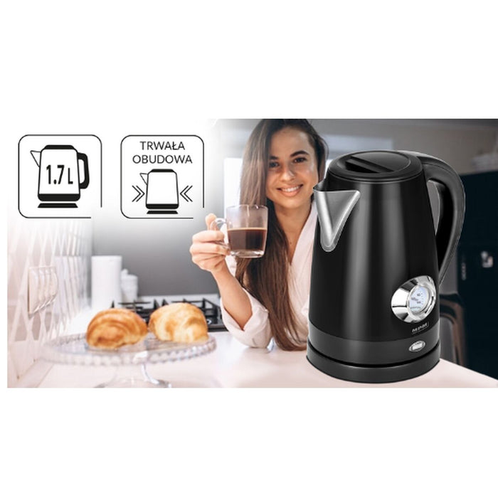 Fierbător Mpm MCZ-108 Negru Oțel inoxidabil 1500 W 1,7 L