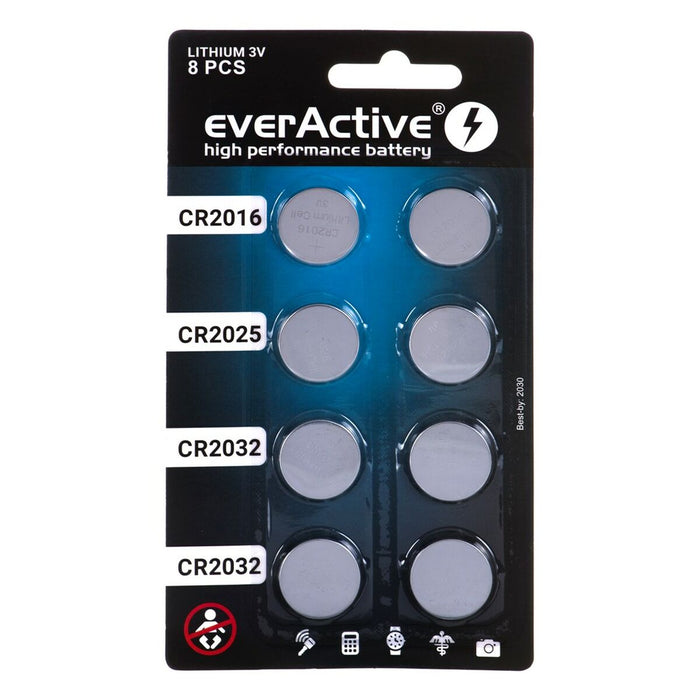 Baterii EverActive R2032 / CR2025 / CR2016 3 V (1 Unități)