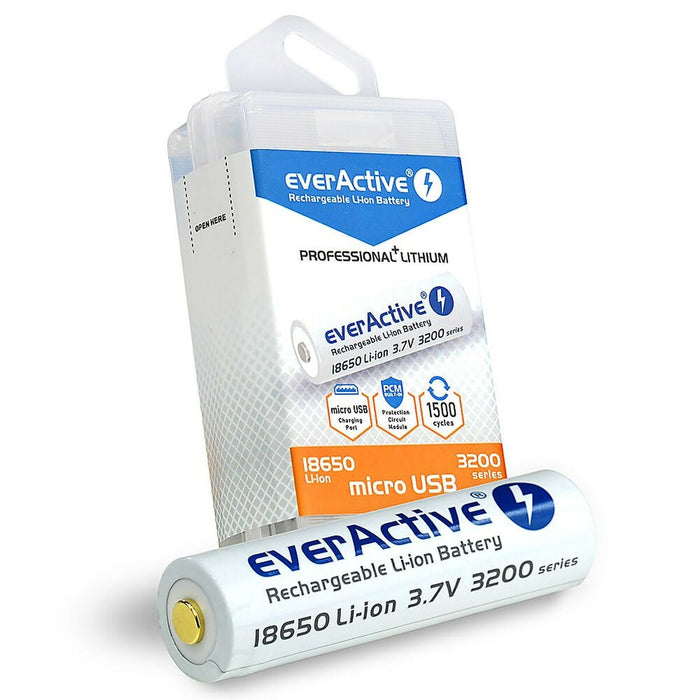 Baterie reîncărcabilă EverActive FWEV1865032MBOX 18650 3200 mAh 3,7 V