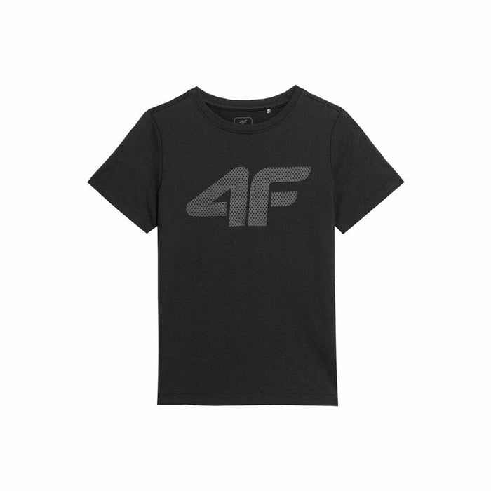 Tricou cu Mânecă Scurtă pentru Copii 4F Melange Negru