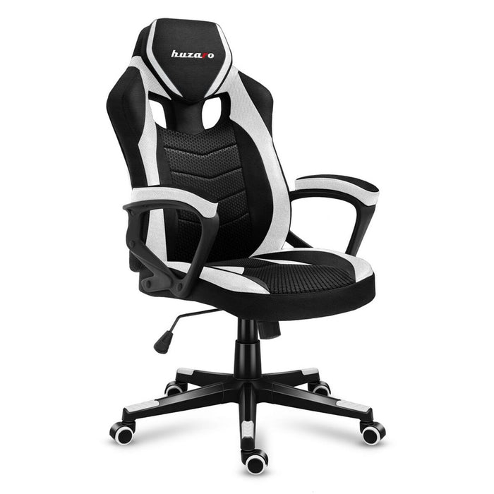 Scaun Gaming Huzaro HZ-Force 2.5 White Mesh Alb Negru