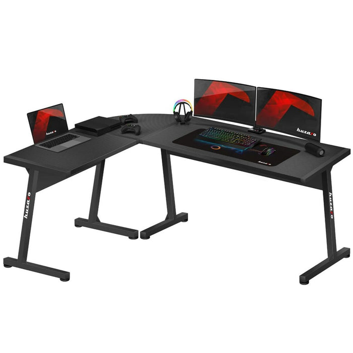 Birou Huzaro HZ-Hero 6.0 Negru Oțel Fibră de carbon 178 x 4 x 112 cm