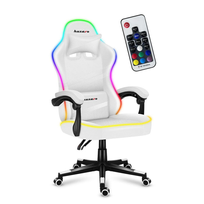 Scaun Gaming Huzaro Force 4.4 RGB Alb