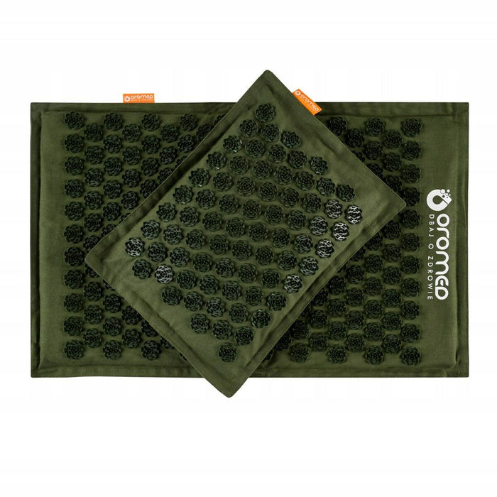 Saltea de Presopunctură Matlasată Oromed ORO-HEALTH Verde 43 x 67 cm