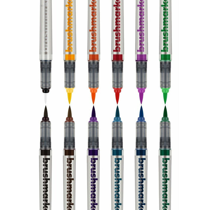 Set de Carioci Karin Brushmarker Pro - Basic Colours 12 Piese