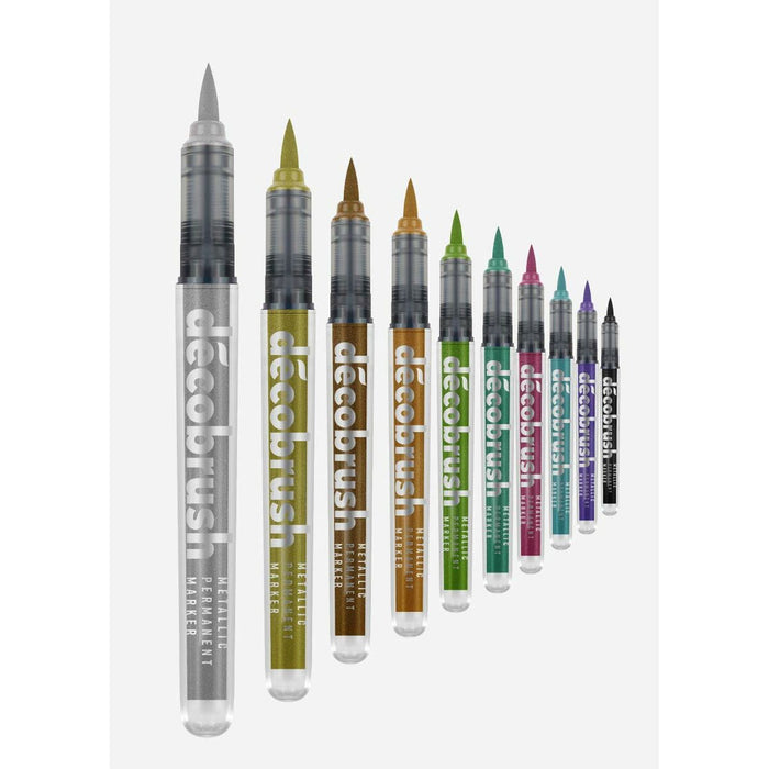 Set de Carioci Karin decoBrush Metallic 10 Piese Multicolor