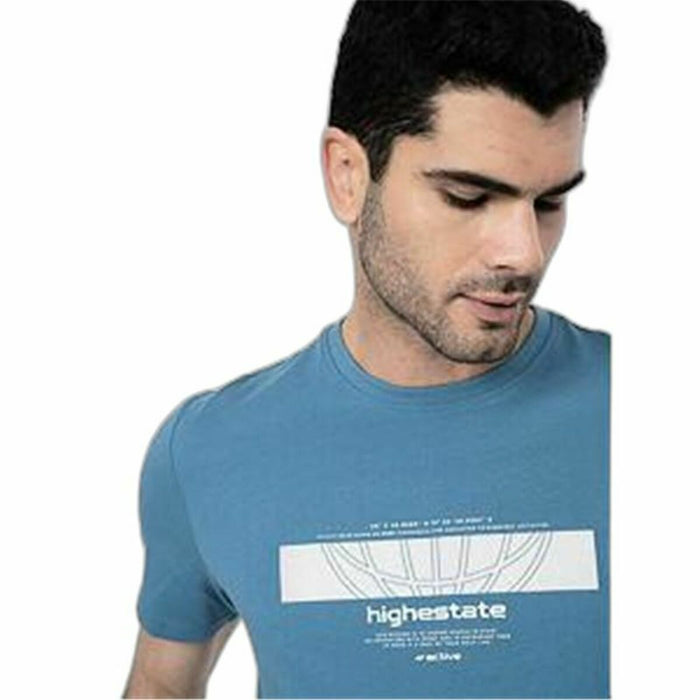 Tricou cu Mânecă Scurtă Bărbați 4F M304 Albastru Indigo