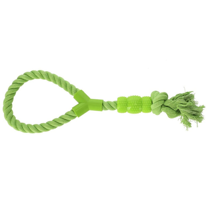 Jucărie pentru câini Dingo Verde Bumbac Cauciuc