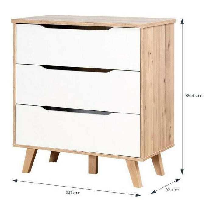 Dulap cu Sertare Vankka Lemn Dub (80 x 42 x 86,3 cm)
