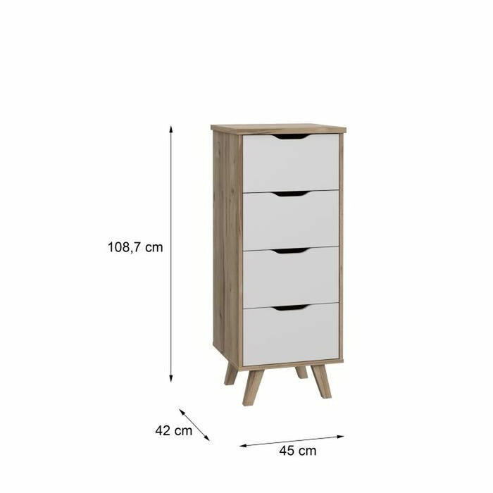 Dulap cu Sertare Vankka Dub 45 x 42 x 108 cm 45 x 108,7 x 42 cm