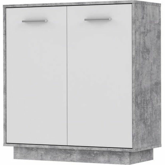 Mobilier pentru depozitare Lemn Gri deschis Alb (88,9 x 34,2 x 88,1 cm)