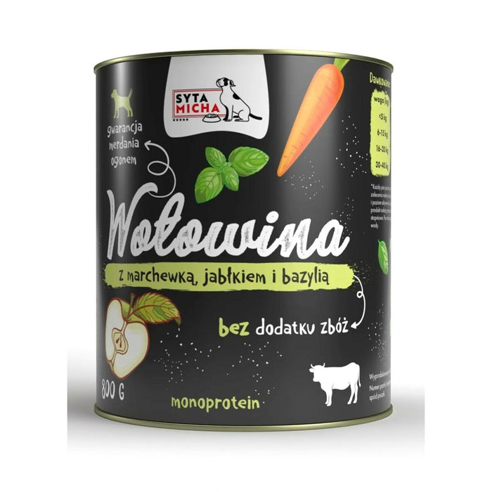 Hrană umedă SYTA MICHA Carne de vită 800 g