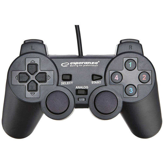 Telecomandă Jocuri Gaming Esperanza EG102 USB 2.0 Negru PC PlayStation 3