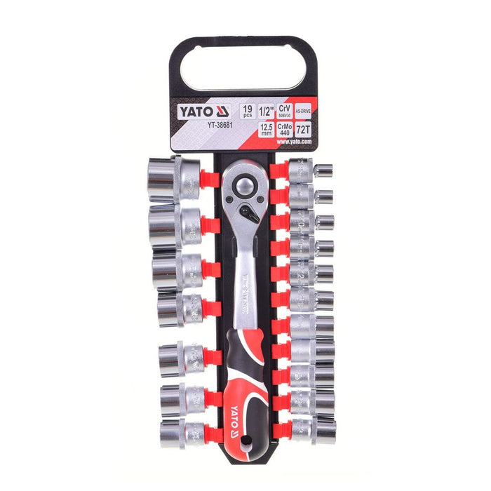 Set de prize Yato YT-38681 1/2" 19 Piese