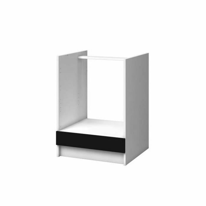 Carcasa cuptorului 60 x 60 x 82 cm Alb Negru mat