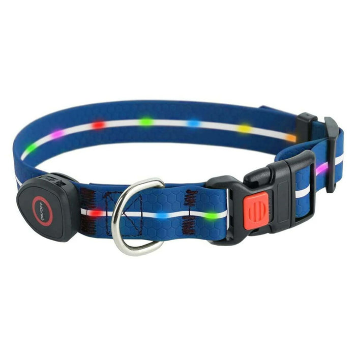 Zgardă pentru câini Doggy Village MT7113 Albastru 60 cm LED