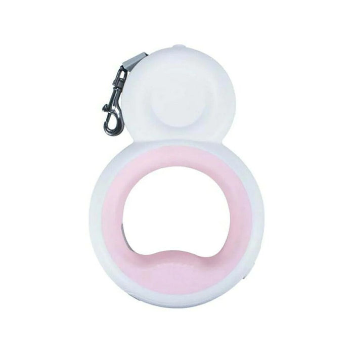 Lesă pentru câine Doggy Village MT7125 Roz Lumină LED 3 în 1