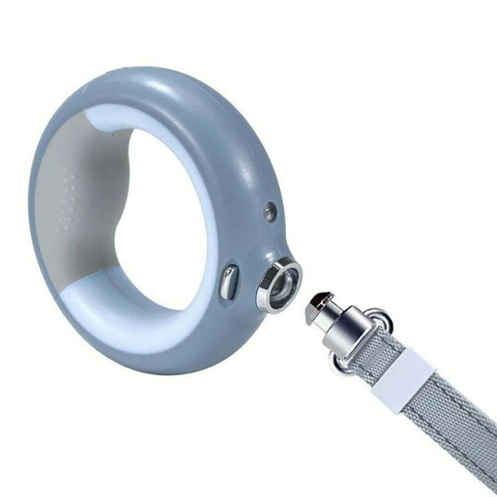 Lesă pentru câine Doggy Village MT7129 Gri Lumină LED 3 în 1
