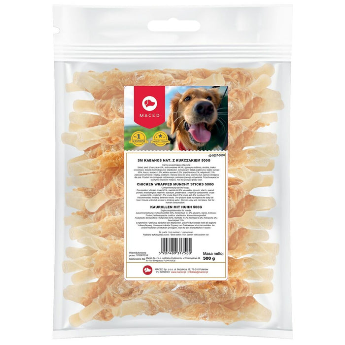 Gustare pentru câini Maced Pui 500 g