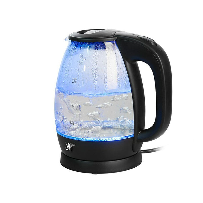 Fierbător Lafe CEG012.2 Negru Sticlă Plastic 2200 W 1,7 L