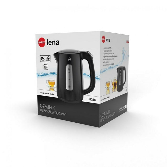 Fierbător Eldom LENA 2200 W Negru Plastic 1,7 L