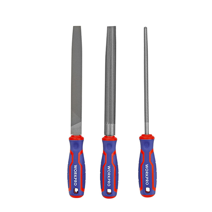 Set de fișiere Workpro 8" 3 Piese