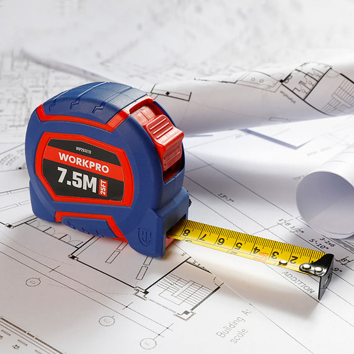 Flexometru Workpro 7,5 m x 25 mm