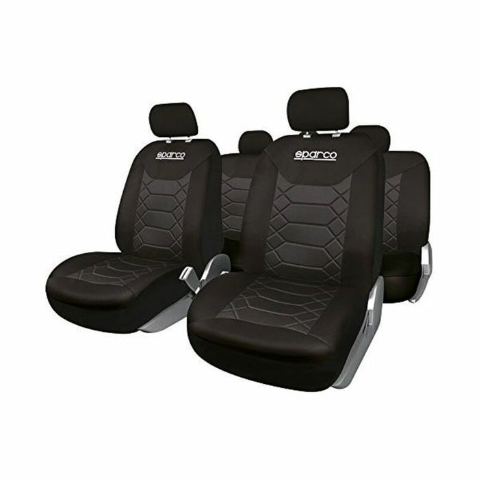 Set de Huse pentru Scaune Sparco Negru (11 pcs)