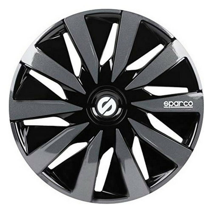 Capac de roată Sparco Lazio Negru/Gri 14" (4 uds)