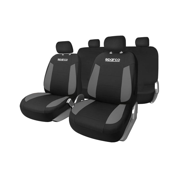 Set de Huse pentru Scaune Sparco Strada Negru/Gri