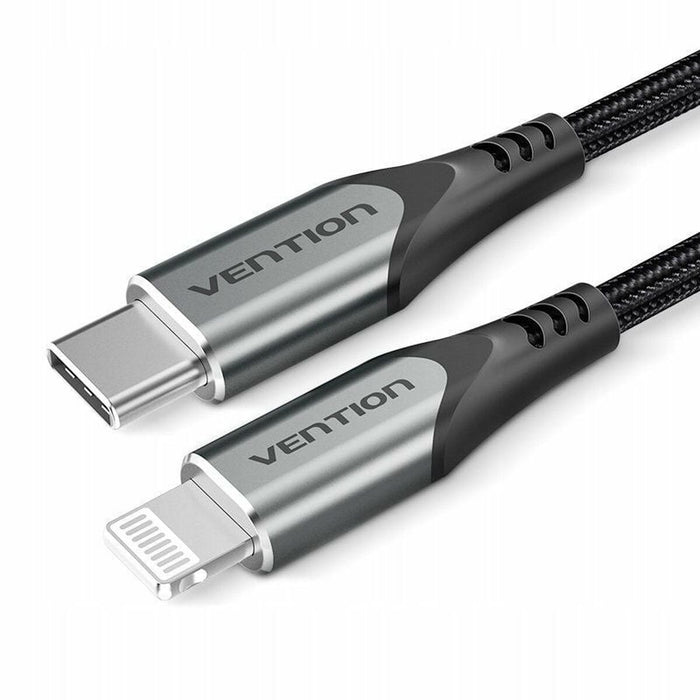 Cablu Lightning Vention TACHF Gri 1 m (1 Unități)