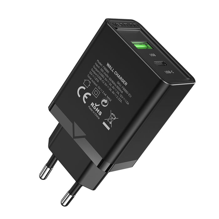 Încărcător de Perete Vention FBBB0-EU 20 W Negru (1 Unități)