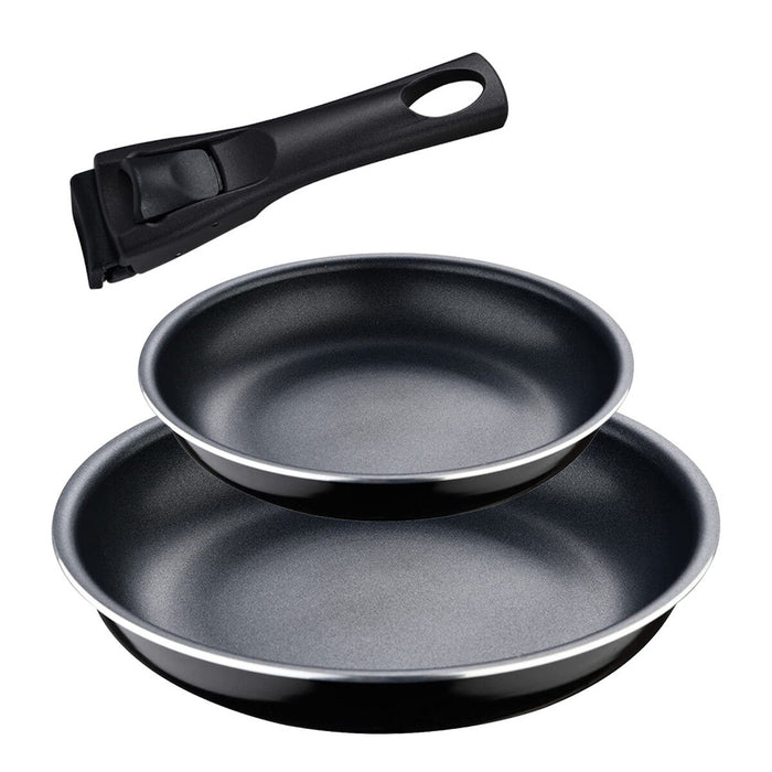 Set de Tigăi Bergner Click & Cook Aluminiu (2 Piese)
