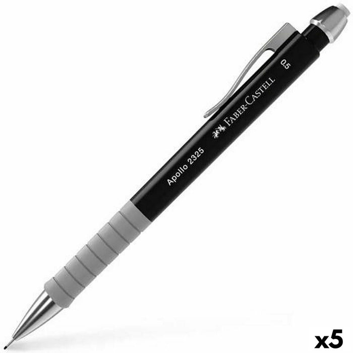Creion mecanic Faber-Castell Apollo 2325 Negru 0,5 mm (5 Unități)