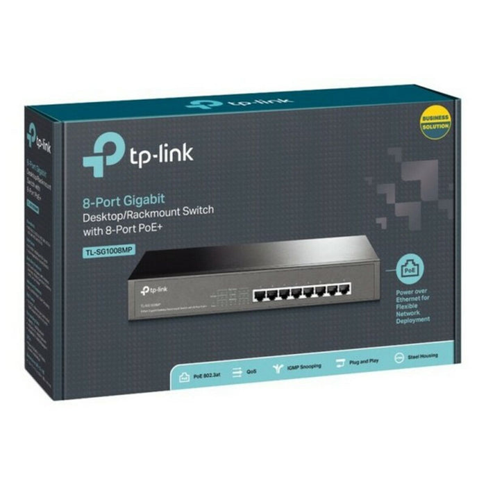 Switch de Dulap TP-Link TL-SG1008MP RJ45 PoE 16 Gbps Negru