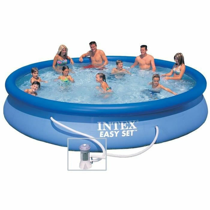 Piscină Gonflabilă Intex 28158NP Albastru 457 x 84 cm