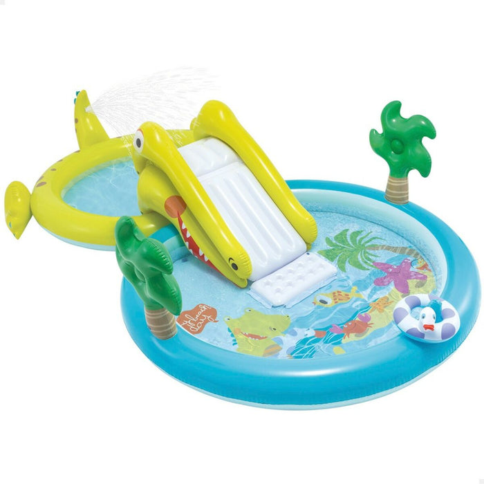 Piscină Gonflabilă pentru Copii Intex Crocodil Loc de joacă 175 x 74 x 323 cm