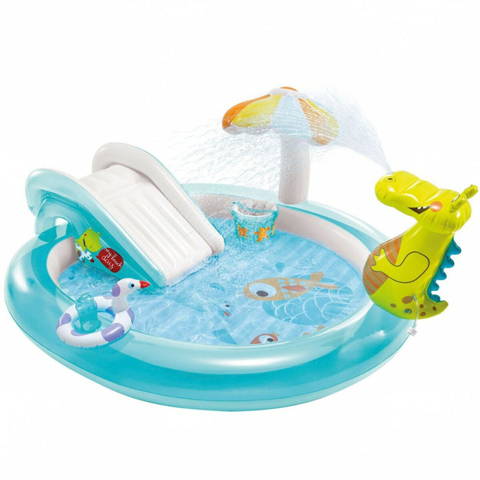 Piscină Gonflabilă pentru Copii Intex Gator Play Center 201 x 84 x 17 cm