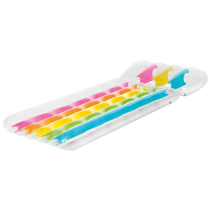 Saltea gonflabilă Intex Curcubeu Transparent 203 x 23 x 84 cm